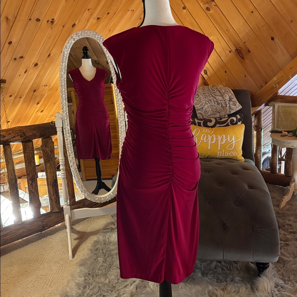 Calvin Klein Raspberry Dress - Picture 3 of 4